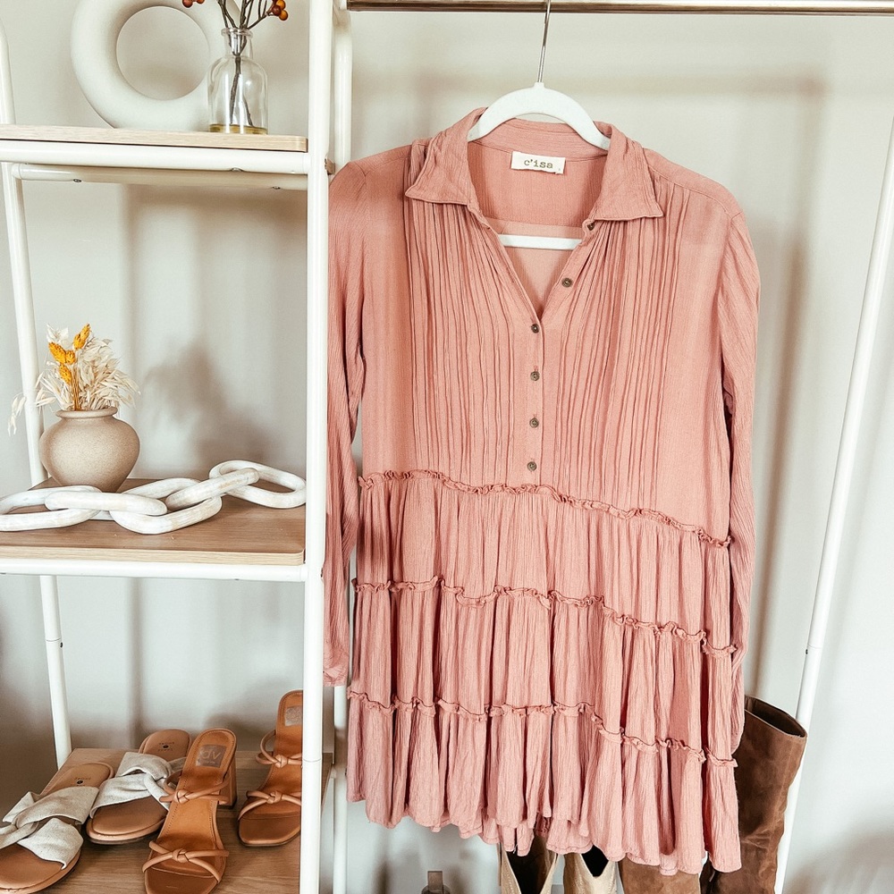 C’isa Ruffle Tiered Dress
